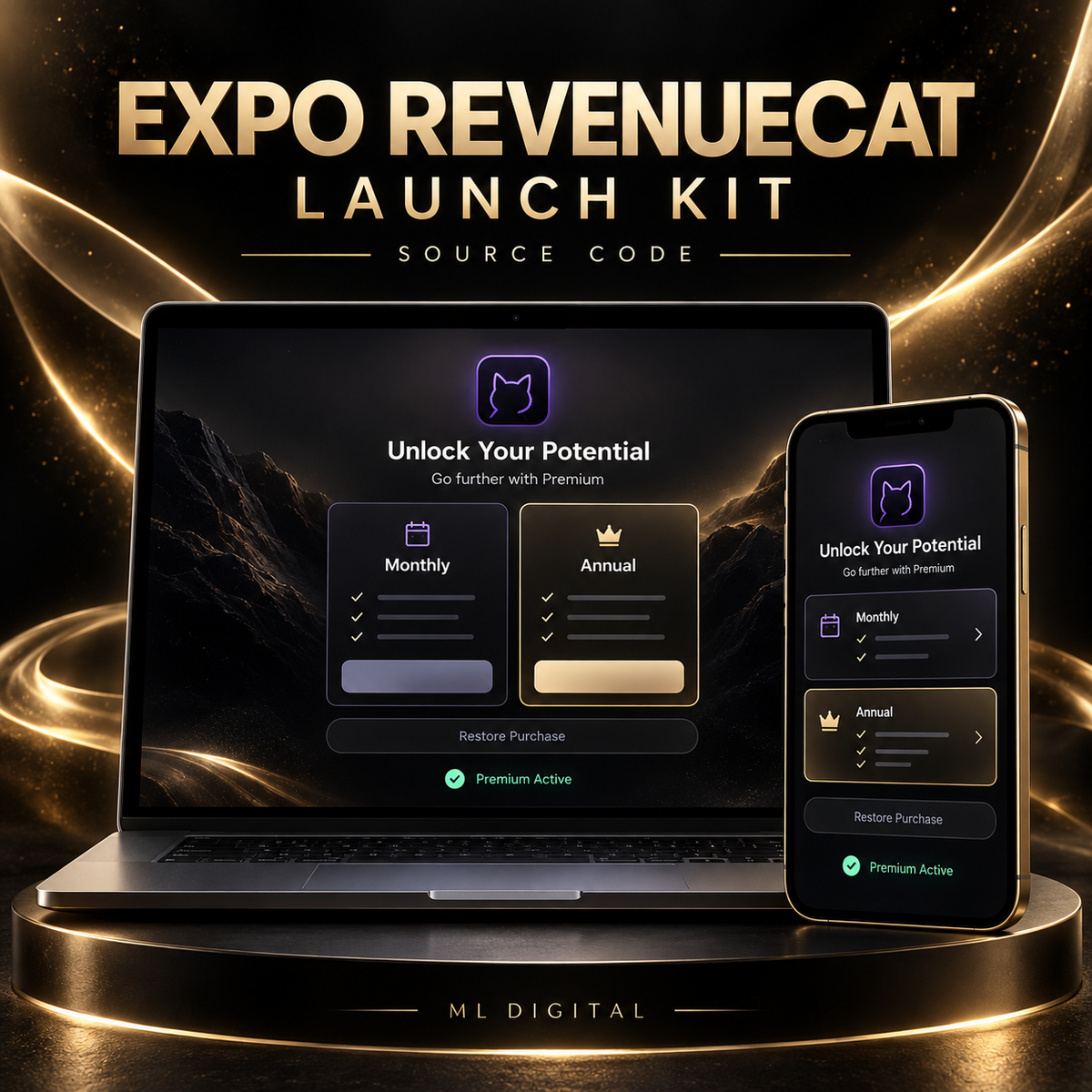 Expo RevenueCat Launch Kit — Subscriptions, Paywall & Restore